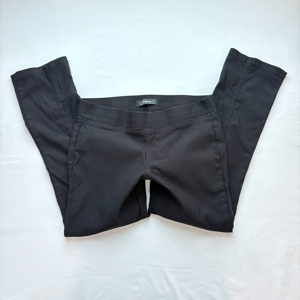 Vintage Y2K Express Real Low Rise Capri Pedal Pusher Black Going Out Chic 90s 0
